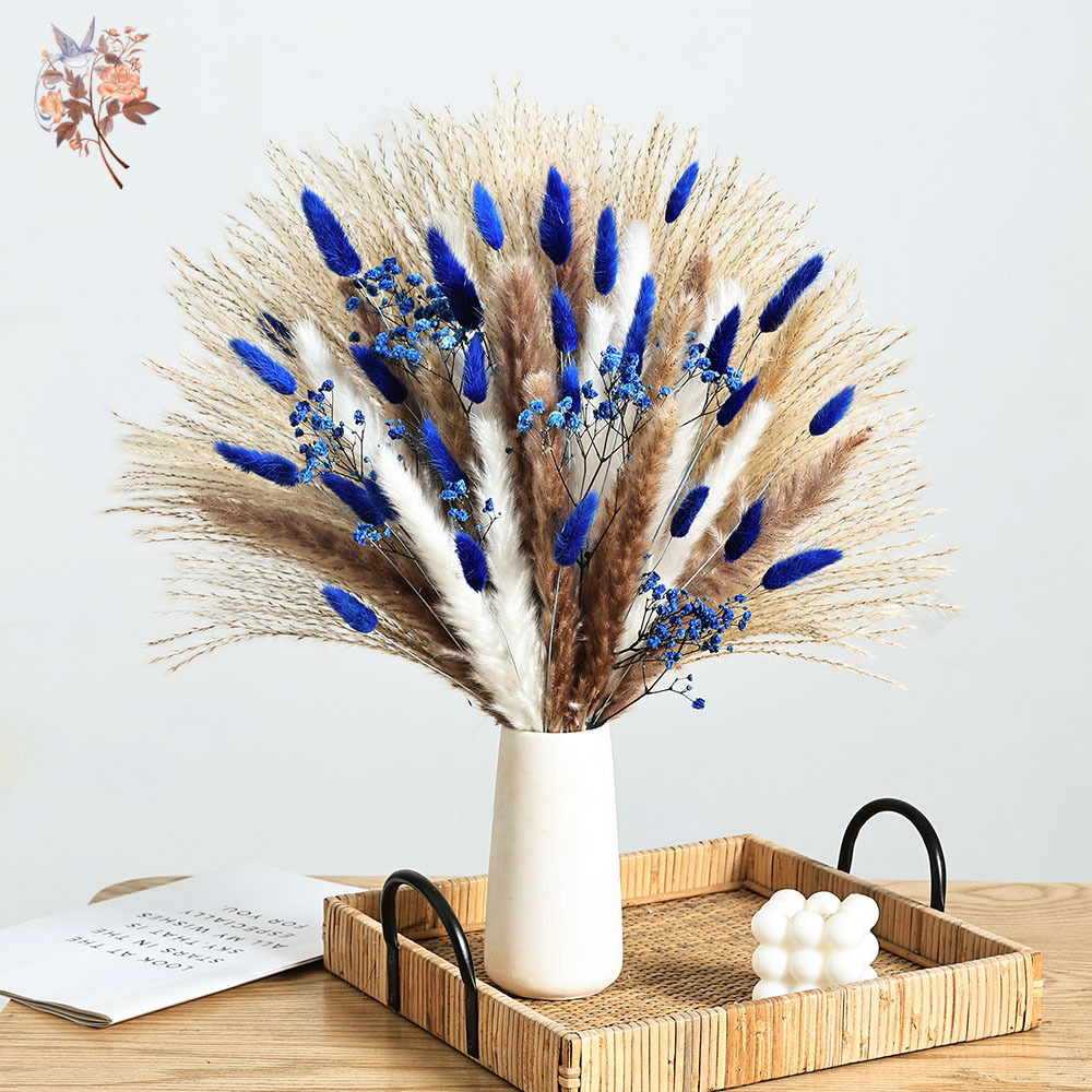 Interior Design Apartment - 70 Stem Blue Fluffly หางกระต่าย Pampas