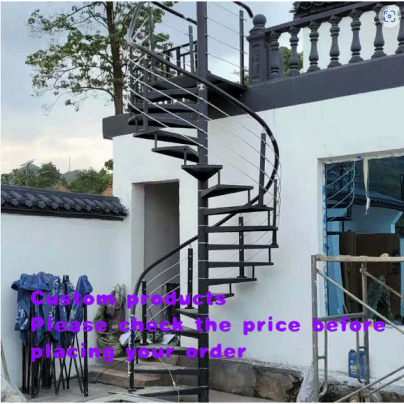 Interior Design Apartment - บันไดโลหะดีไซน์ทันสมัย ขายดี บันไดวนภายในบ้าน ปลอดภัย เหมาะสำหรับอพาร์ทเมนท์ บ้านพักตากอากาศ