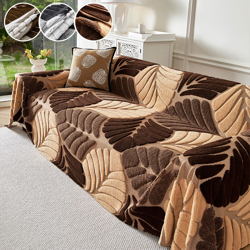 ผ้าคลุมโซฟาสามมิติแบบทูโทน 1 ช - Textured Throw Natural บทวิจารณ์และราคา
