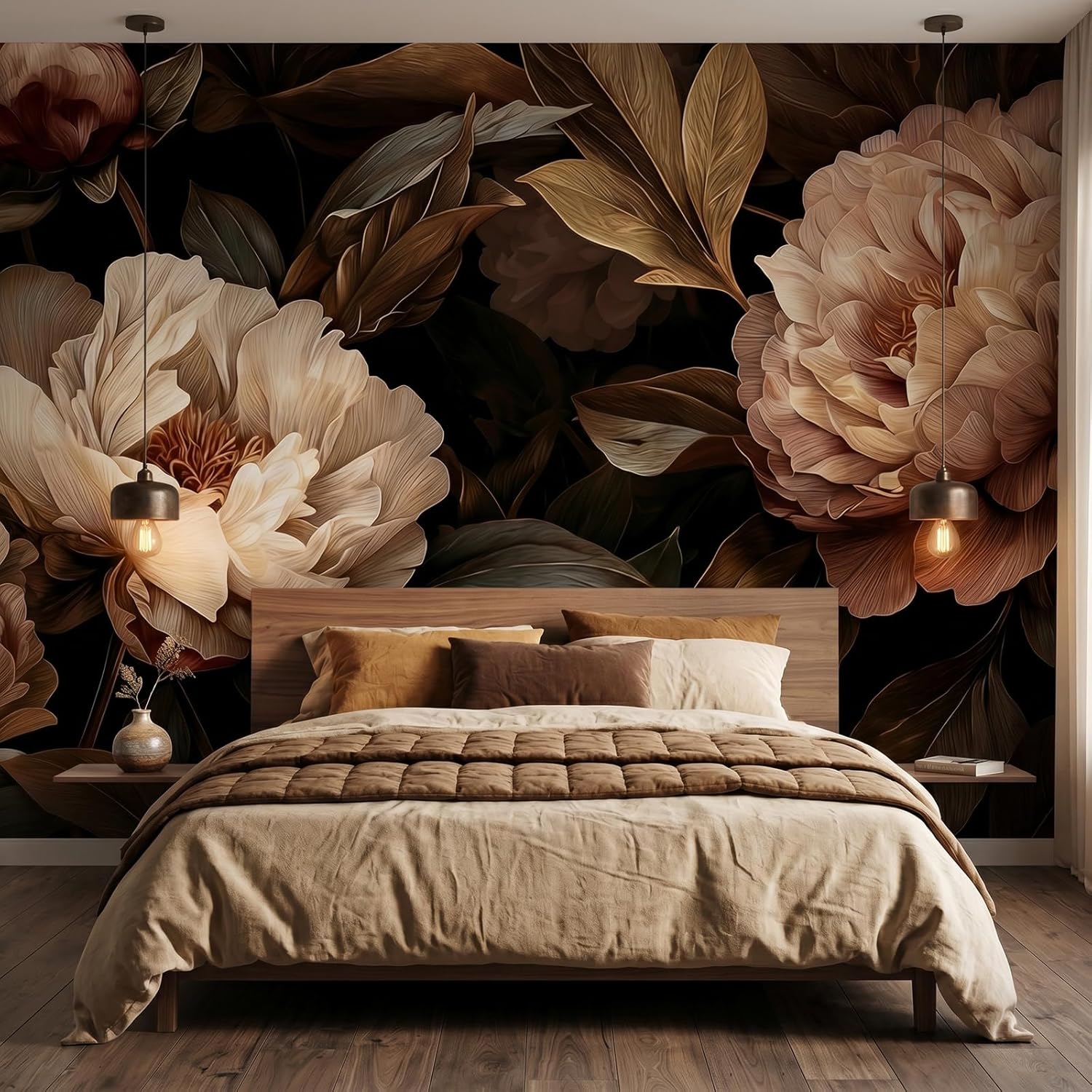 พรมแขวนผนังลายดอกโบตั๋นสุดหรู  - Interior Design Apartment บทวิจารณ์และราคา