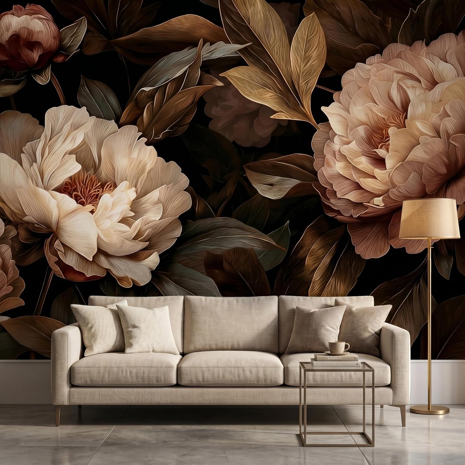 พรมแขวนผนังลายดอกโบตั๋นสุดหรู  - Interior Design Apartment บทวิจารณ์และราคา