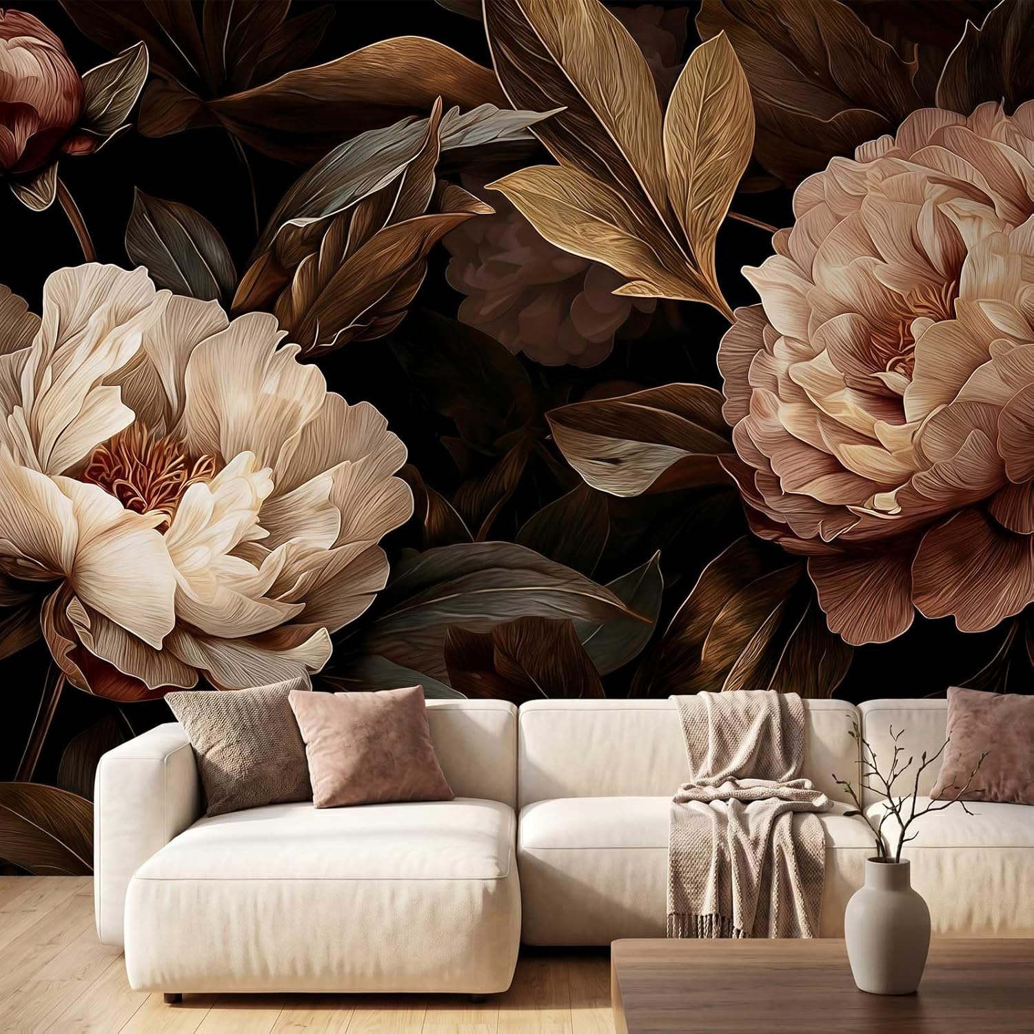 พรมแขวนผนังลายดอกโบตั๋นสุดหรู  - Interior Design Apartment บทวิจารณ์และราคา