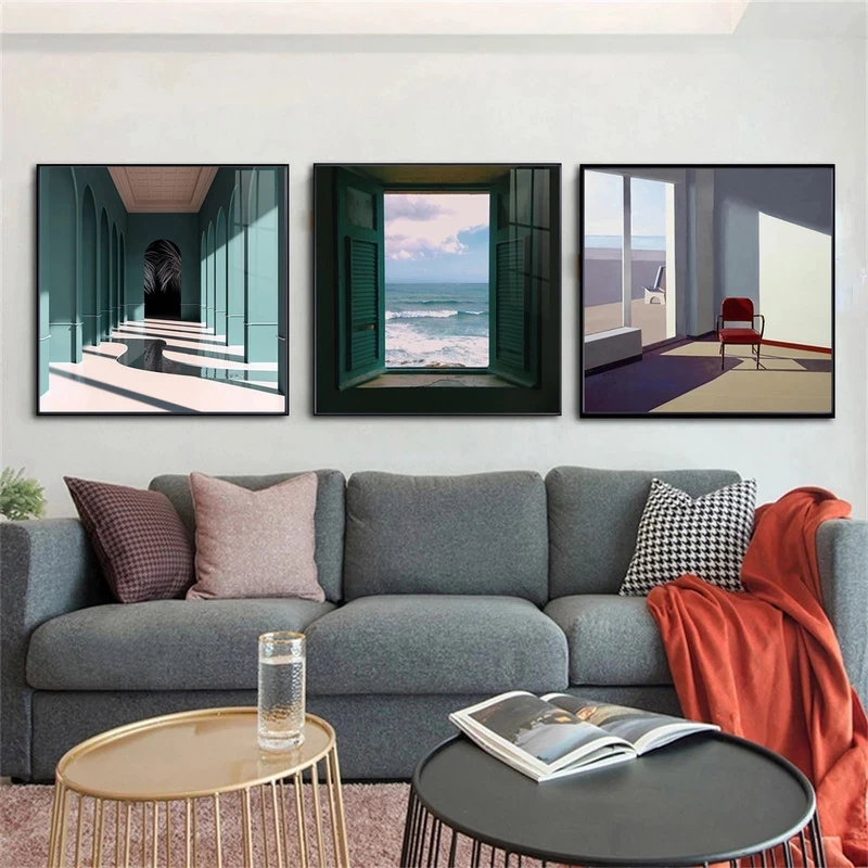 Nordic หน้าต่างภายนอกภูมิทัศน์ - Interior Design Apartment บทวิจารณ์และราคา