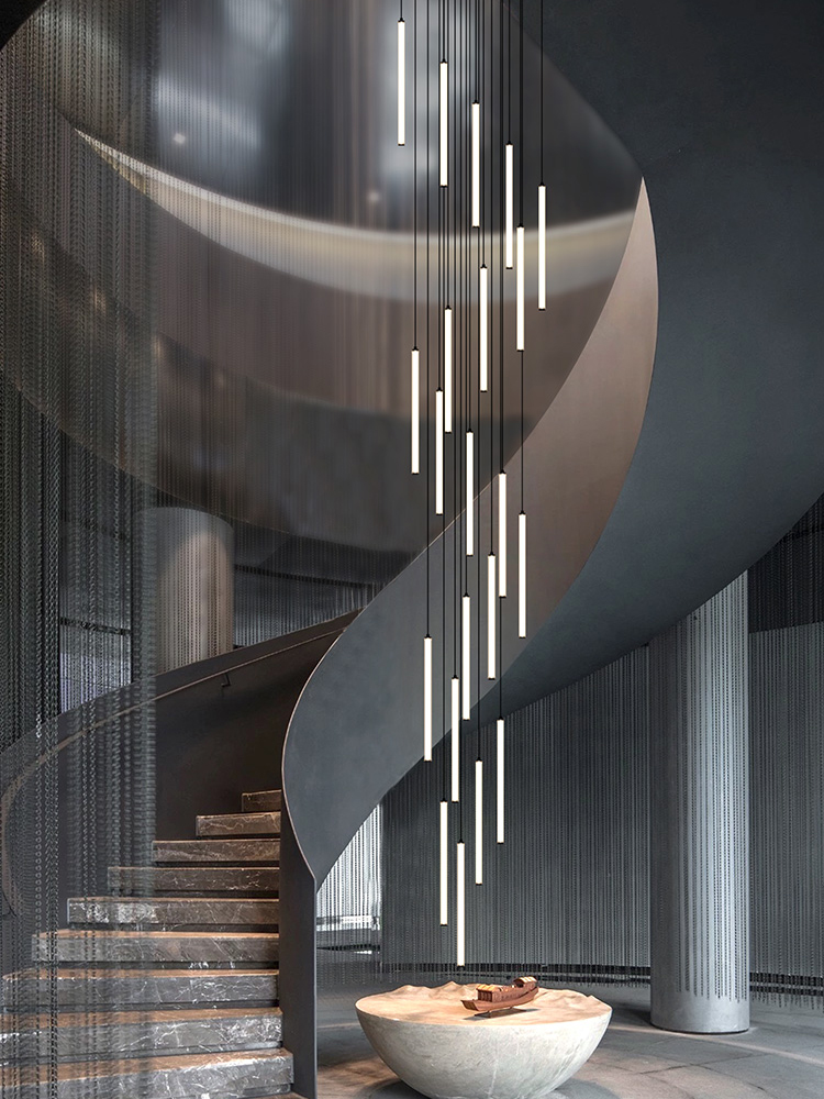 โคมระย้าแถบนอร์ดิกนำหลอดกลมห้อ - Interior Design Youtube บทวิจารณ์และราคา