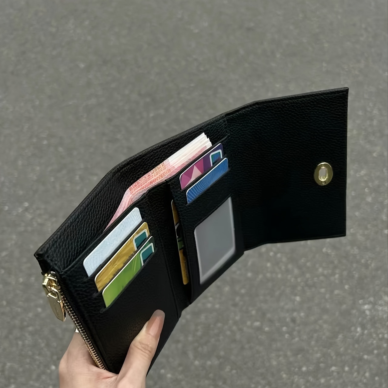 กระเป๋าสตางค์ผู้หญิงสีดําสวยหร - Interior Design Photo บทวิจารณ์และราคา